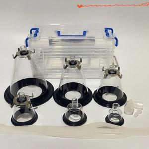 확대된 동물 수술용 마스크 호흡 마취 개와 고양이를 위한 투명 매뉴얼 수의학