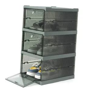 접이식 3단 신발정리함 그린 슈즈랙 신발정리함 신발정리함 슈즈랙 3단 그린