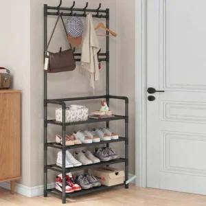 시스템 긴 옷 행거 조립식 헹거 DIY 수납 랙 이동식 시스템행거 수납선반 옷걸이행거