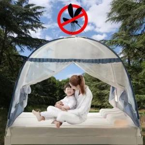 원터치 양문형모기장 텐트형 대형 소형 바닥있는 방충망 모기장텐트 침대모기장