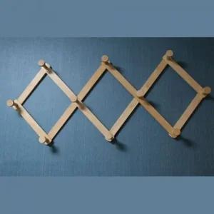 나무 자바라옷걸이-대 벽행거 벽후크 방문옷걸이 가방거치대 가방보관 깔끔정돈