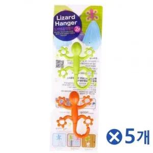 흡착형 도마뱀 벽후크 색상랜덤x5개 욕실정리 벽고리 다용도걸이 다용도걸이훅
