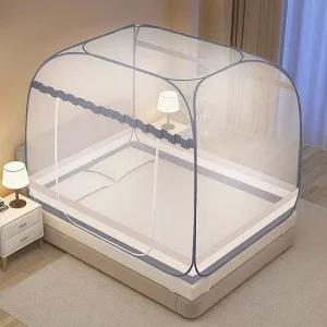 GDM 원터치 투명 모기장 텐트 150x200cm 거실 대형 모기 튼튼 사각 여름 야외 벌레 텐트 가정용