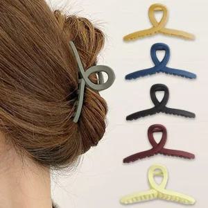 [룽스]반 묶음 컬러 헤어집게핀 집게 핀 삔 1P