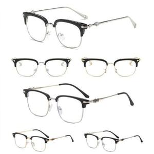 해외 크롬 하츠st 안경 반무테 남자안경 스타일 반무테
