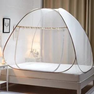 리빙피스) 초간편 원터치 모기장 200x150cm) 방충망 거실모기장 여름모기장 원터치모기장