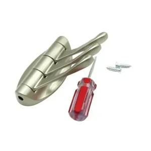 아연 옷걸이-3단 벽면설치 다양한 각도 벽면옷걸이 벽다용도걸이 벽모자걸이 다용도걸이