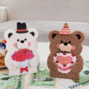 미니 용돈카드 어버이날 부모님 선물 뽀글이 사랑 2P팝업생일 입체 편지지 특별한