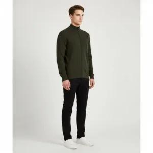 25FW 밀리터리그린 와펜 울 니트 집업 자켓 155100062 S00A1 V0054