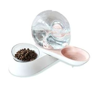 모모펫 달팽이 반자동 급수+식기 베이비핑크강아지정수기세트 반려견 사료그릇 먹이 먹이기 고양이 애기 기