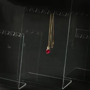 아크릴 상품진열대 목걸이 대형 1단소 전시대 소받침대 투명선반 촬영 소선반 거치대