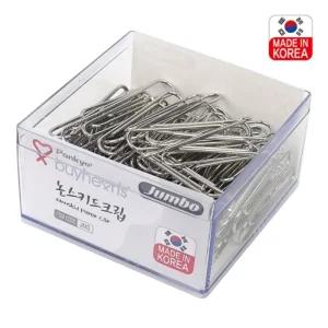 판교)점보 논스키드크립(JNS)-갑(5개입)미끄럼방지클 클립 스틸클 실버클 서류철클 논클 문구용클 사무용클