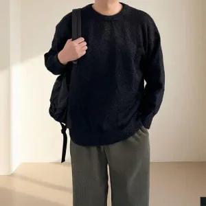 남자 모헤어 앙고라 어깨넓어보이는 오버핏 니트 스웨터 1 WFKOGP6