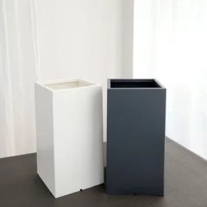 고강도 플라스틱 화분 UK45 사각 소 22x45cm꽃집 분배 인테리어 정원 원예 베란다 디자인 심플한 무지 긴화