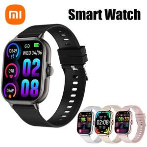 샤오미 2025 새로운 스마트워치 풀 터치 스크린 블루투스 전화 통화 스포츠 2.01인치 메시지 응답 피트니스 시계