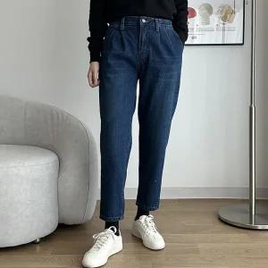 빅사이즈 511 기모데님뒷밴드배기팬츠 DLOQ183