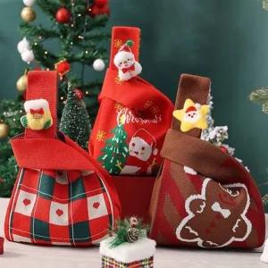 은창브로치 세트 탈부착 크리스마스 손목 가방 토트백 가방 미니 성탄절 선물 겨울 가방 여성 여성용 여