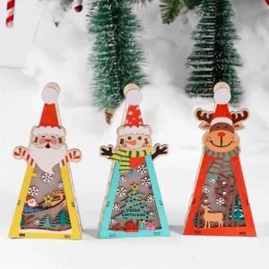 삼각 크리스마스 팬시우드 무드등 크리스마스 무드등 삼각