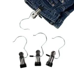 스텐 옷걸이 검은색 정리 넥타이 클립 블랙 스카프 넥타이정리 스카프 정리 외집게 스텐