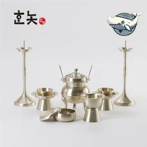 손쉬운 제사 준비 방짜유기 수공예 6종 유기반상기 제사제기 결혼혼수 유기커트러리