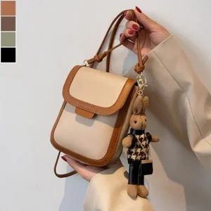 스타일 미니가방 키링 패션 키링크로스백 고품질 미니크로스백 일상 토끼키링