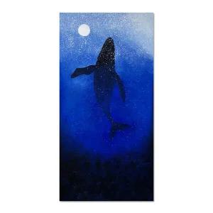 카페 개업선물 행운의 고래그림 유화 인테리어액자