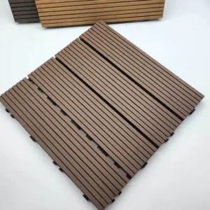 베란다 조립식 타일 데크 바닥 재 운 우드 st 초 바닥재 데크타일 데크 조립식 바닥