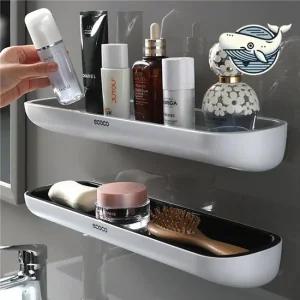 욕실 화장품 수납선반 깔끔 정리함 인터리어 화장실선반 무타공욕실선반 욕실젠다이