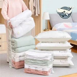 의류 정리용 압축팩 수납 장기 보관 진공팩 옷압축팩 진공압축팩 압축비닐 이불압축