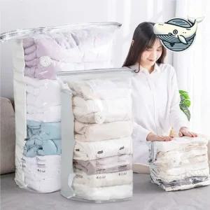 다용도 압축 정리팩 이불 의류 수납 정리함 옷압축팩 진공압축팩 압축비닐 이불압축