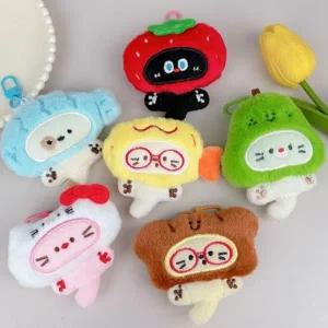 홍대온니-가방 키링 백참 모자쓴 고양이인형 키링 귀여운 인형키링 키홀더 에어팟 열쇠고리 단체선물