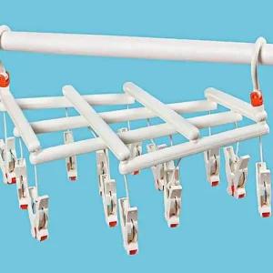 화이트 양말 건조대 집게 형 빨래 속옷 걸이 빨래집게걸이 집게형건조대 빨래집게건조대