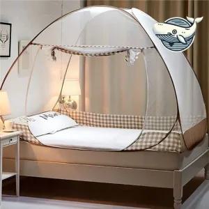 편리한 원터치 모기장 텐트 야외 캠핑 보호망 거실 대형 모기 튼튼 사각 여름 야외 벌레