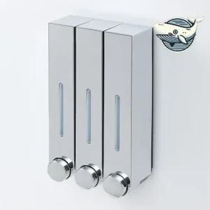 깔끔한 욕실 용기 디스펜서 벽걸이 물비누 물비누 샴푸 린스 바디워시 리필액 용기 푸시형