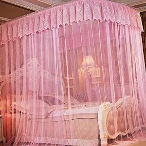 모기장 바닥 없는 공주 캐노피 침대 레이스 여름 대형모기장 공주모기장 침실모기장