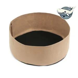 베이지 대형 원형 식물 화분 스타일리시 실내 저면관수 슬림 텃밭화분 자동급수화분