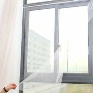 간편 편리한 설치 촘촘 튼튼 셀프 창문모기장 150x130 베란다모기장 베란다모기망