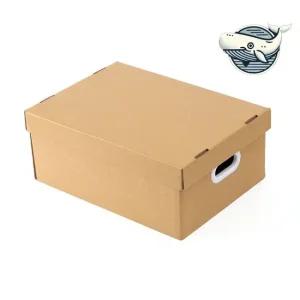 다용도 조립식 종이 수납함 수납박스 정리보관 다용도 정리 정돈 깔끔 책 손잡이종이