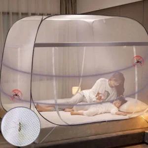 넓고 쾌적한 사각형 바닥일체형 150X200 원터치모기장 야외모기장 모기장텐트 아기모기장