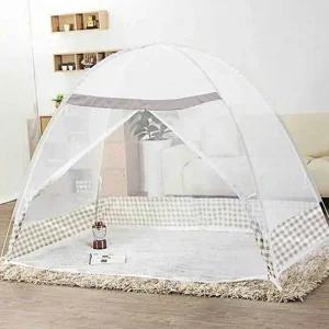 원터치 침대용 모기장 프레임 120cm 여름 침대 텐트 침대용모기장 텐트형모기장 여름