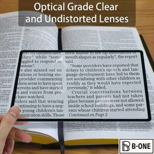 돋보기 조명 A5 전체 페이지 대형 시트 확대경 책 3배 초박형 루페