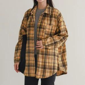 [아이우먼] 핏예쁜스트릿체크남방 LYV737M511 빅사이즈_P412592576