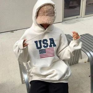 [신세계라이브쇼핑][옷자락] 여자 남자 겨울후드티 기모 박시핏 프린팅 티셔츠