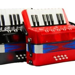 작은 손풍금 아코디언 스트랩 초보자 취미 미니 선물 건반