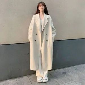 [하프클럽/]모직 롱코트시그니처 겨울철 레이디스 F/W