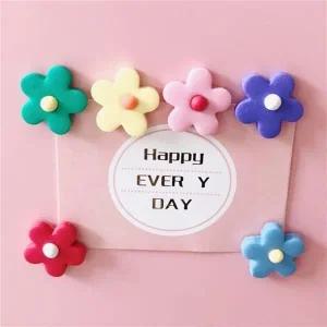 [RG2485O7]플라워 컬러자석 냉장고마그넷 4P SET