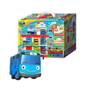 [RGK7N2O9]캐릭터 미니 버스 주차장 놀이 세트 유아 선물