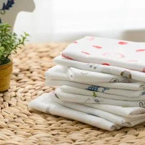 [RG22P5QU]아기손수건 순면 무형광 무표백 5장 1세트