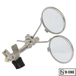 시계 제작자용 클립 온 안경 루페, 더블 렌즈 확대경, 직경 25mm, 회전 가능한 단안 주얼리, 10X