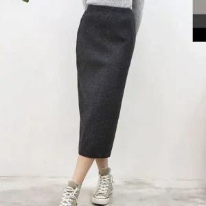[하프클럽/]여자 겨울 니트 롱 스커트 치마 라인 H라인 패션 니트롱스커트